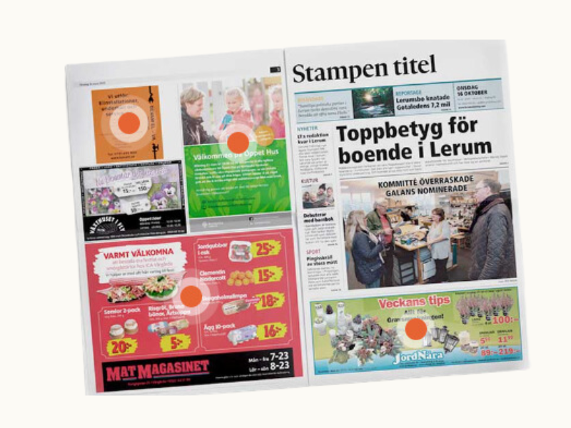annonser i tidning stampens titlar